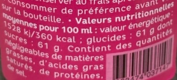 Open Food Facts Sirop de cerises packshot