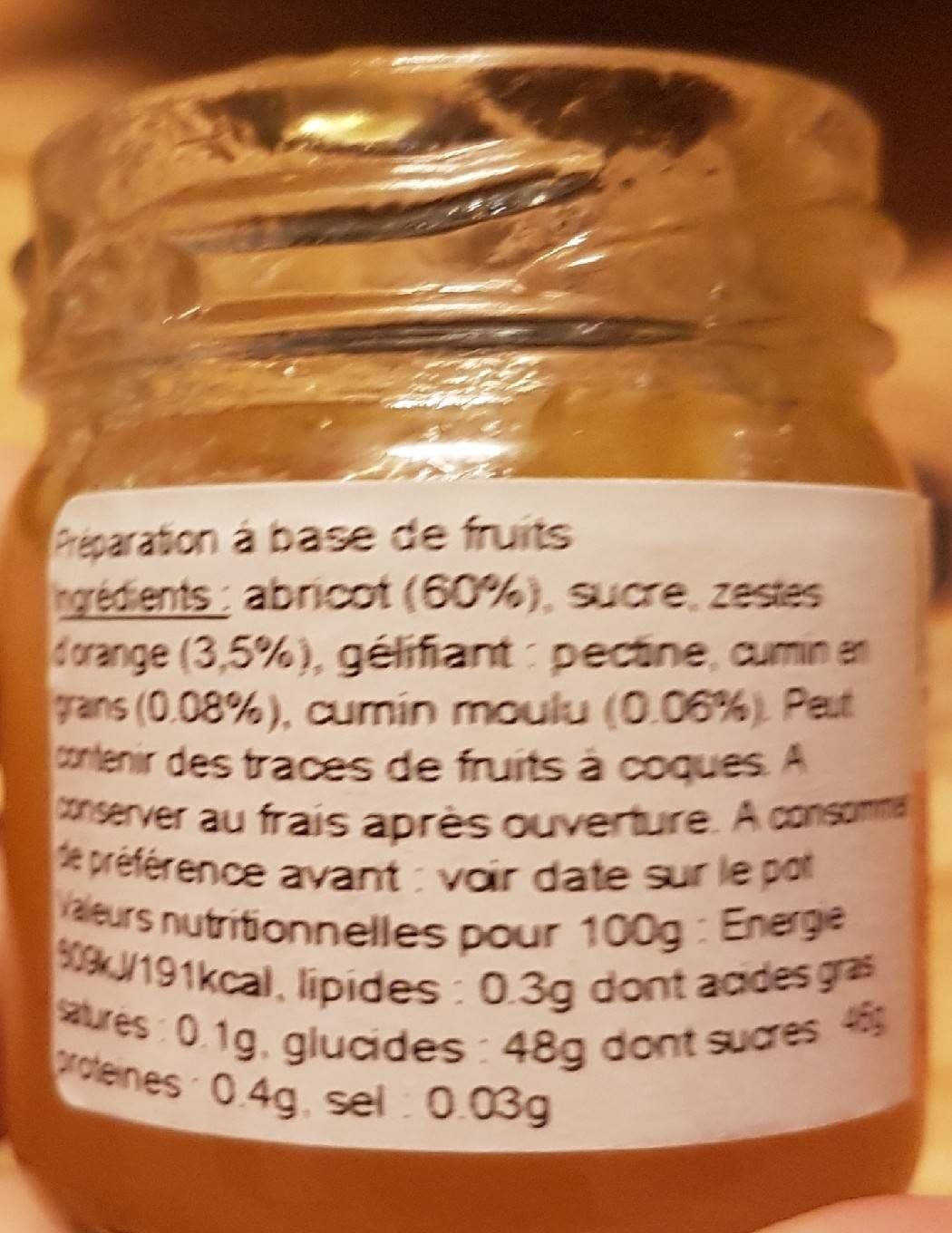 Les Folies Fromages Abricot au cumin packshot