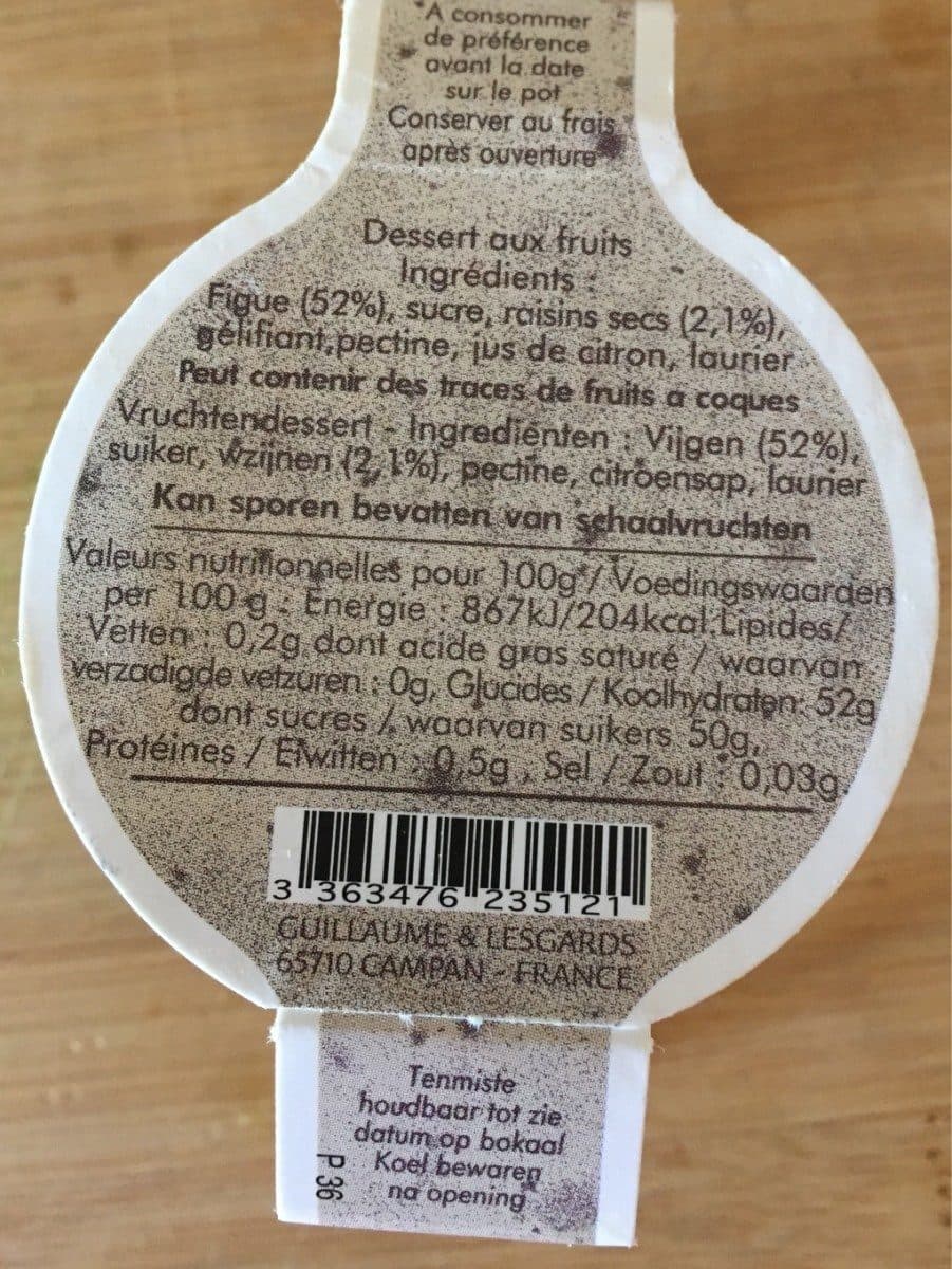 OLUF LORENTZEN AS Les Folies Fromages - White Fig Jam for Goat Cheese, 3.4oz (96.3g) packshot