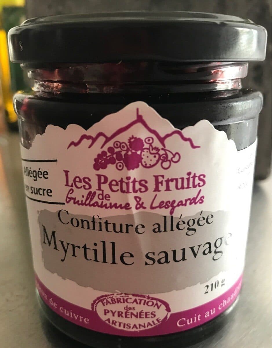 Les Petits Fruits de Guillaume et Lesgards Confiture allégée myrtille sauvage packshot