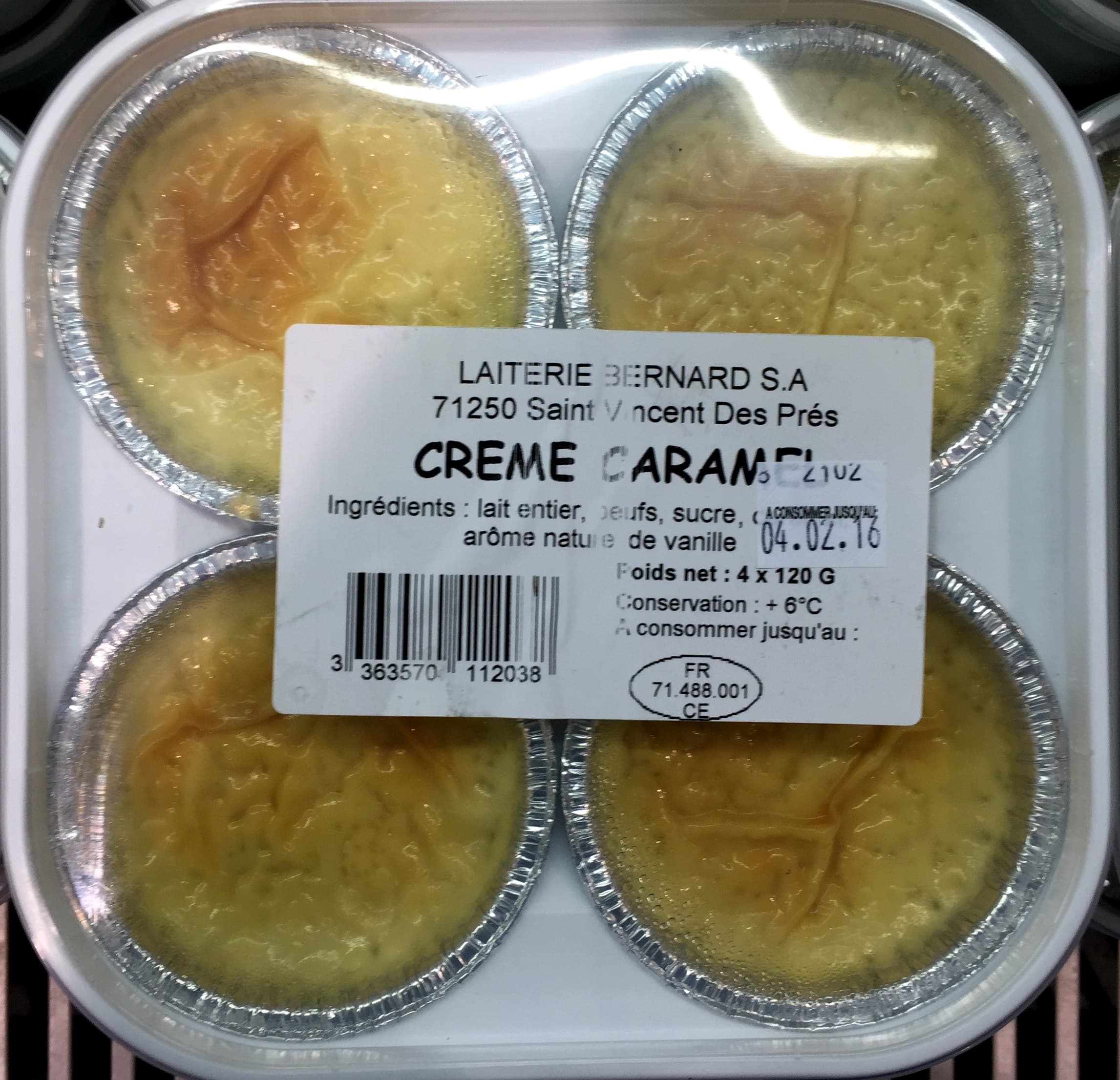 Laiterie Bernard SA Crème caramel packshot