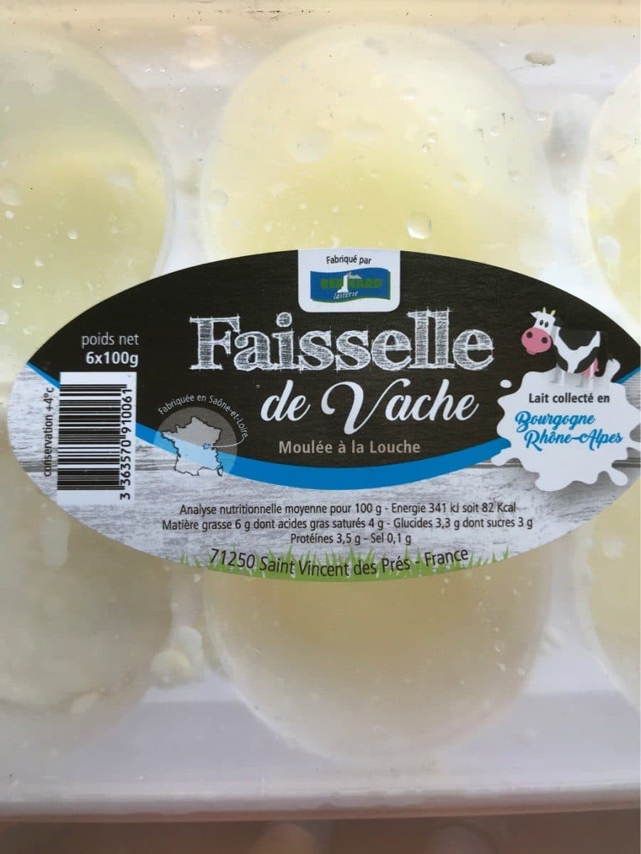 Laiterie Bernard Faisselle de vache packshot