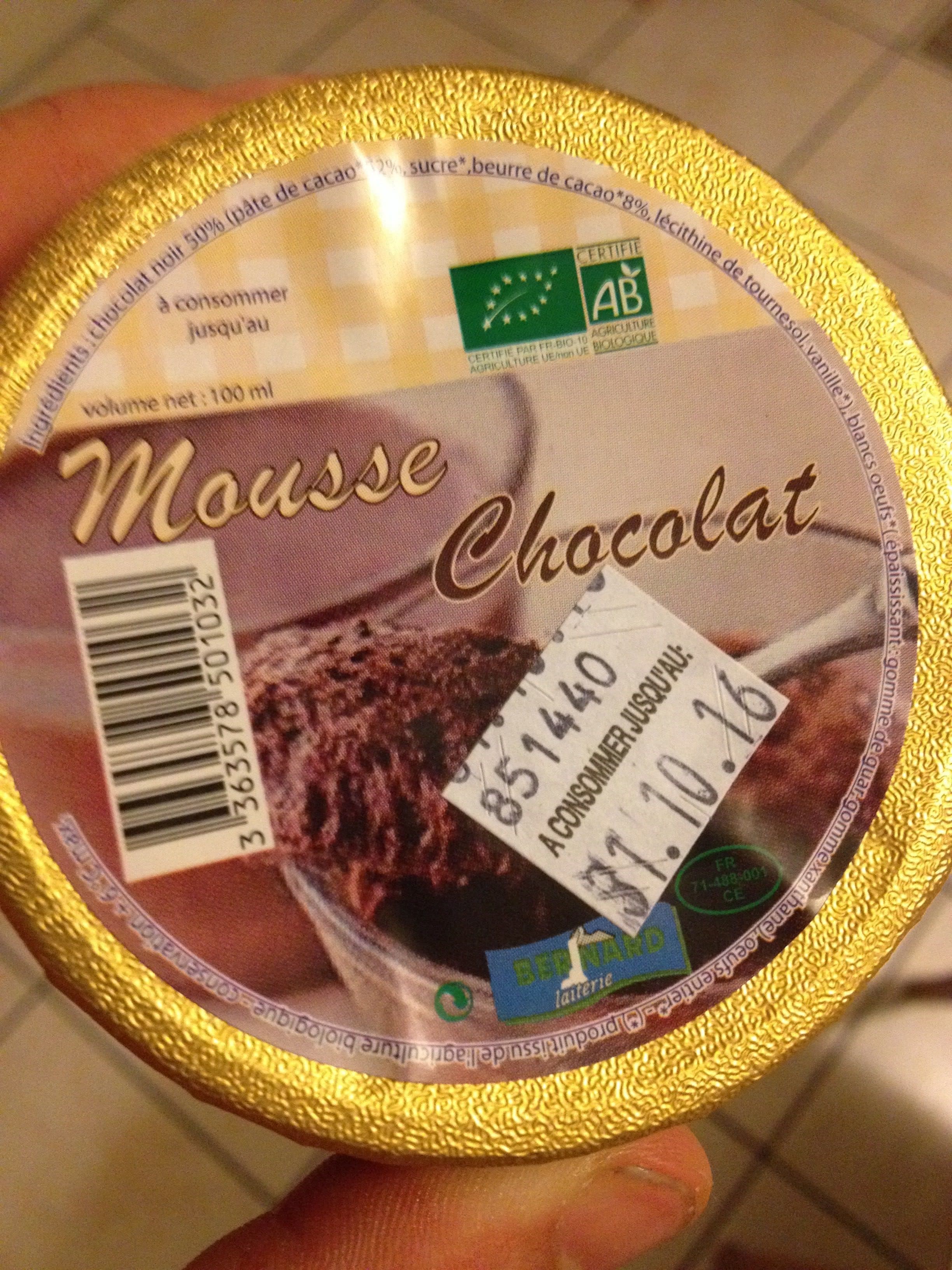 Laiterie Bernard Mousse Chocolat packshot