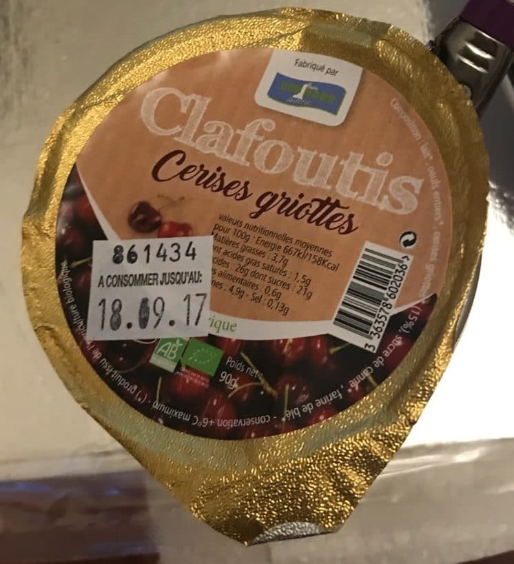Bernard Dessert Clafoutis Cerises packshot