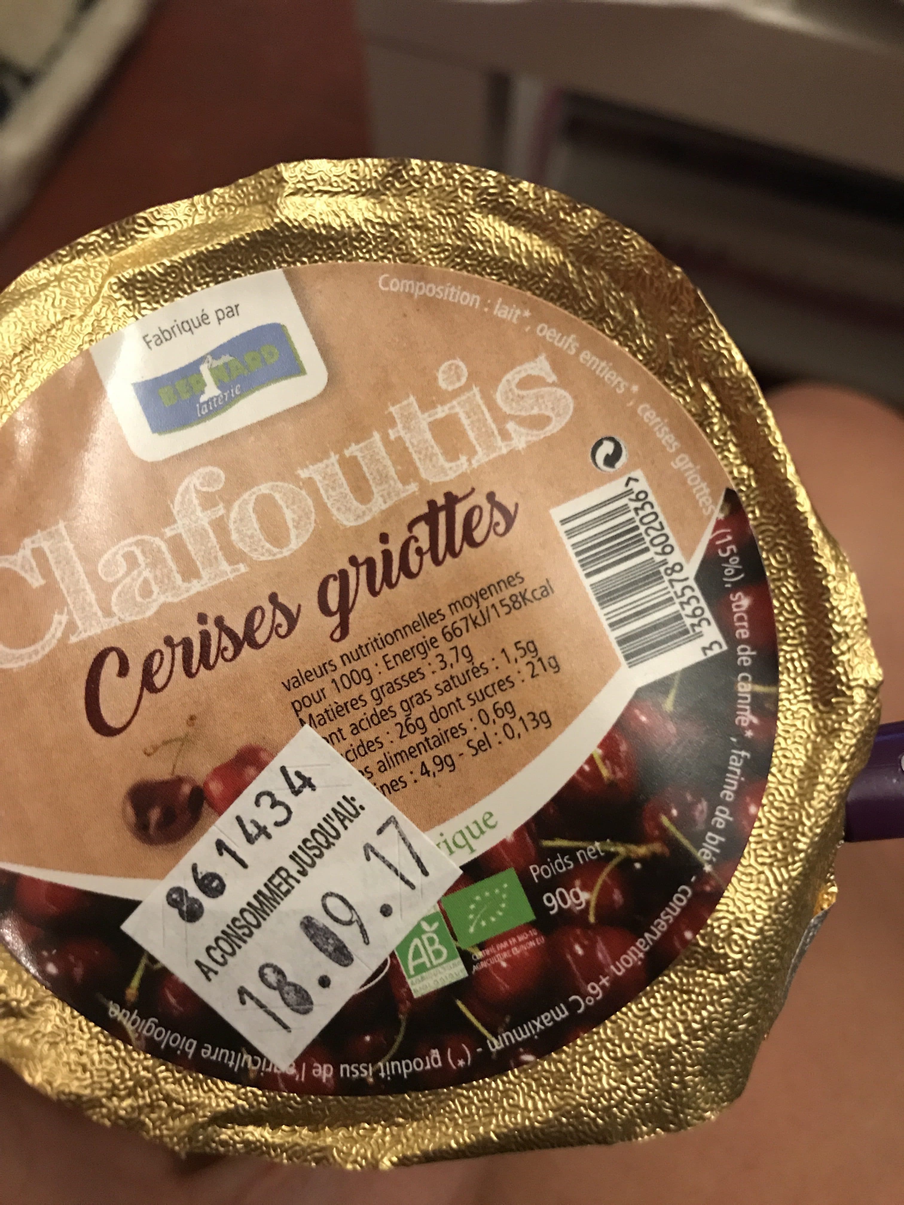 Bernard Dessert Clafoutis Cerises packshot