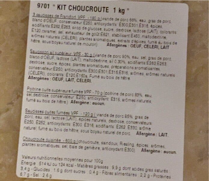 Clermont Assortiment choucroute packshot