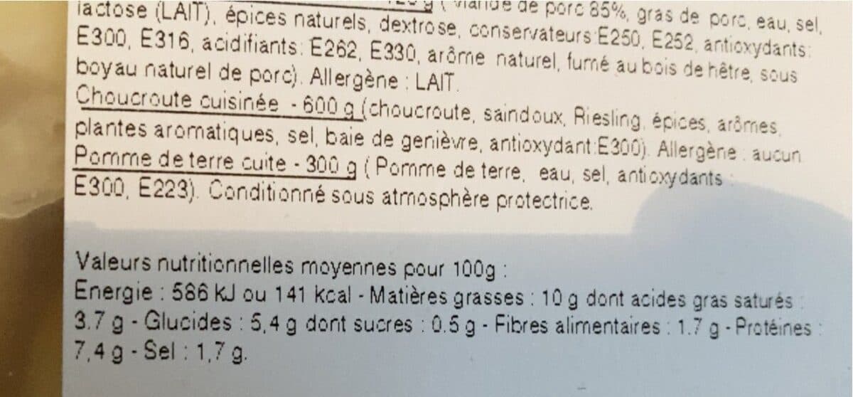 Clermont Chouchroute packshot
