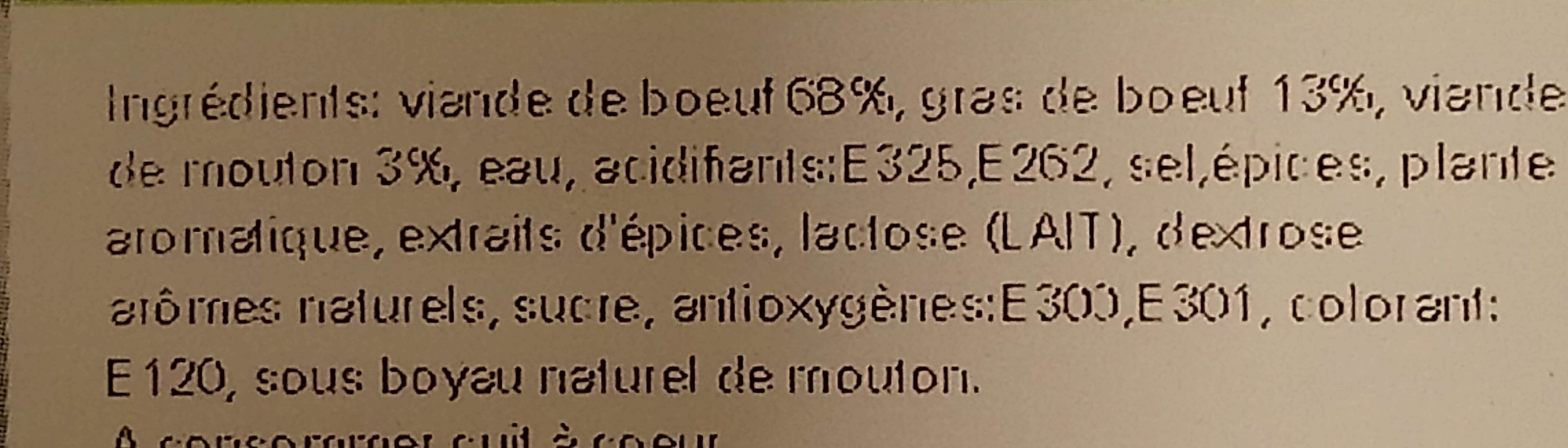 Clermont 18 veritables merguez packshot