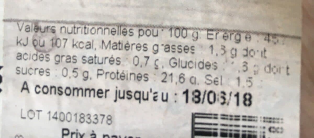 Clermont Jambon cuit superieur packshot