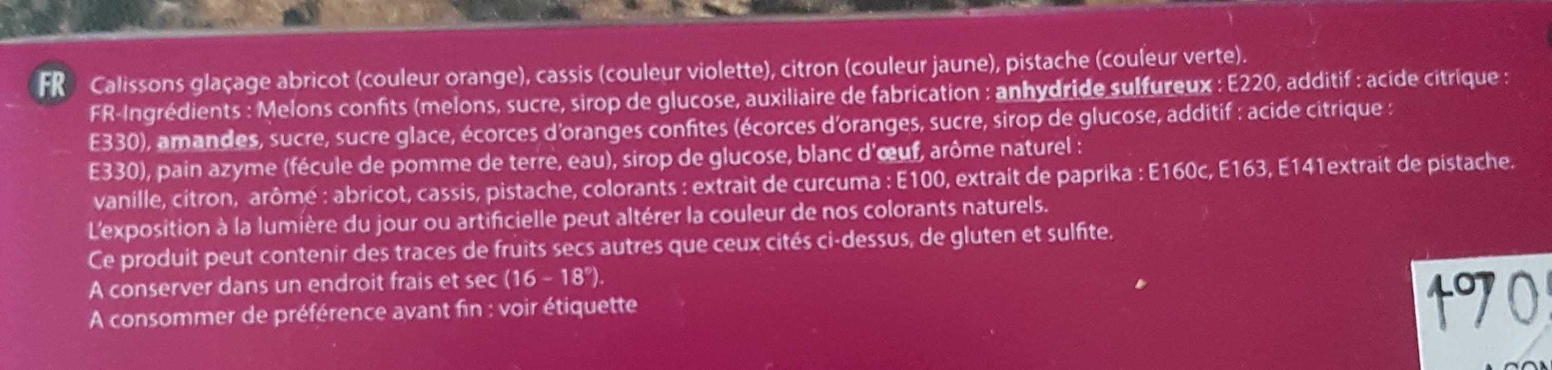 Petits Pechés De Provence Calissons fruités packshot