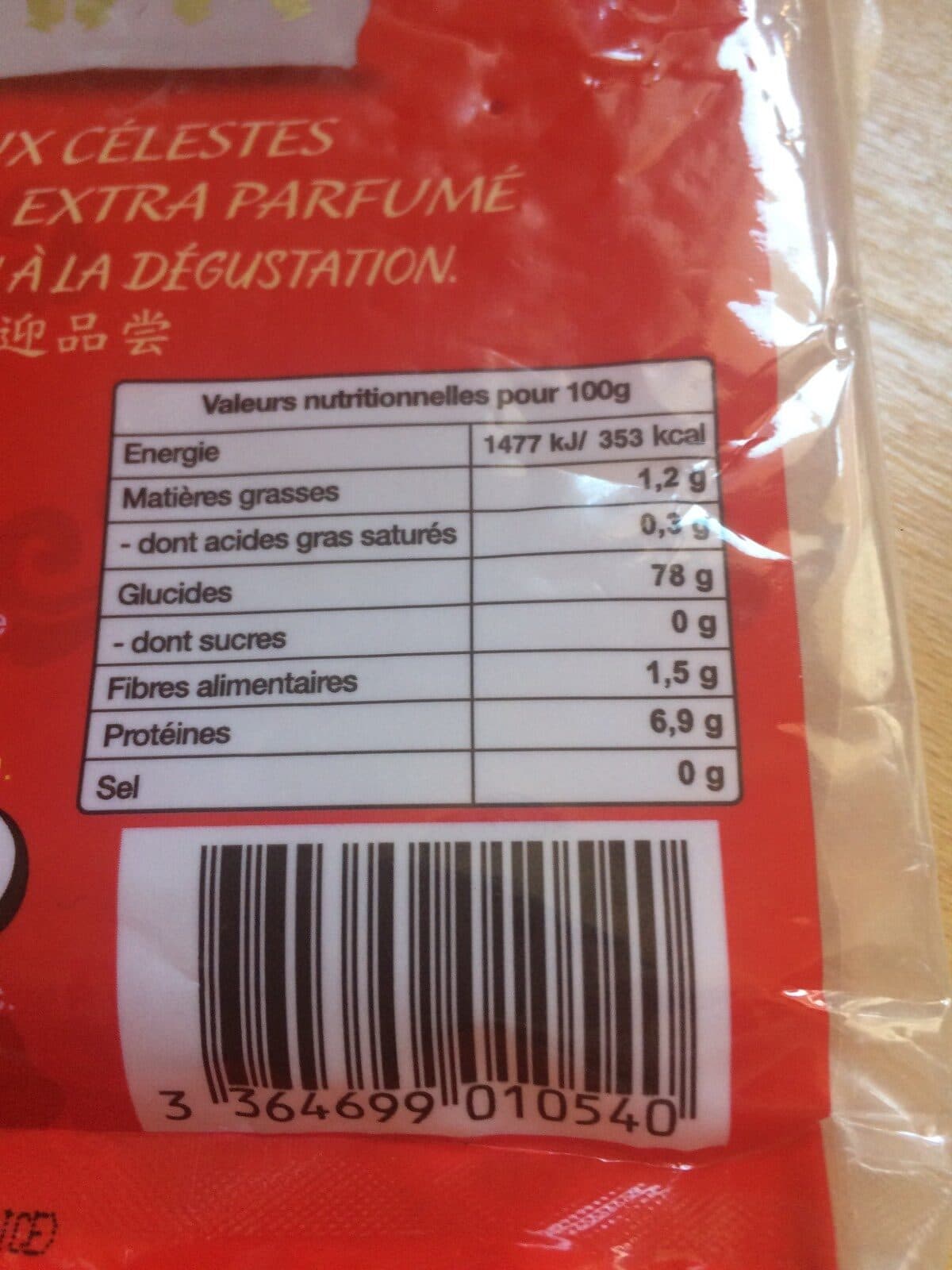Open Food Facts Riz oiseaux celestes packshot