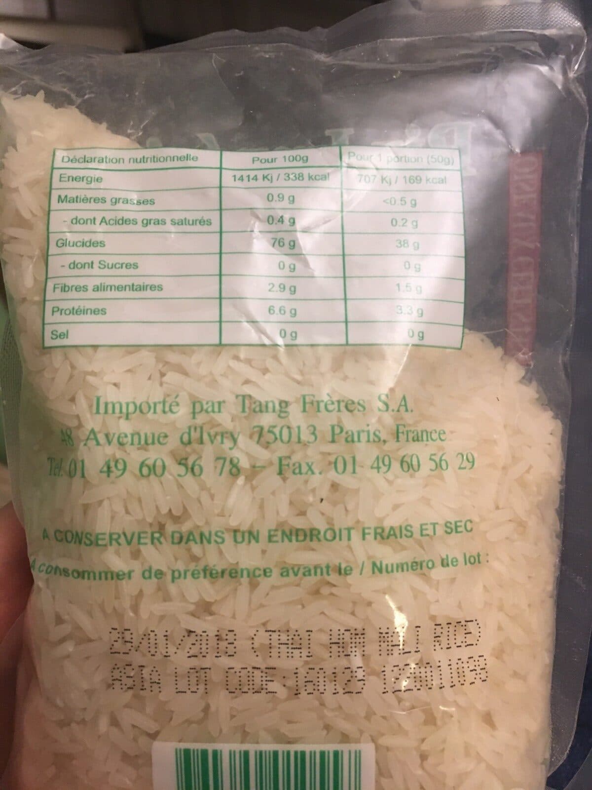 Open Food Facts Riz imperial extra parfumé packshot