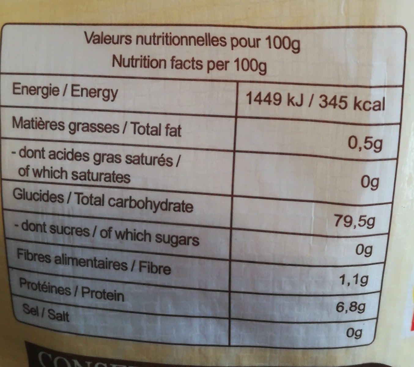 Open Food Facts Riz parfumé Jasmin rice packshot