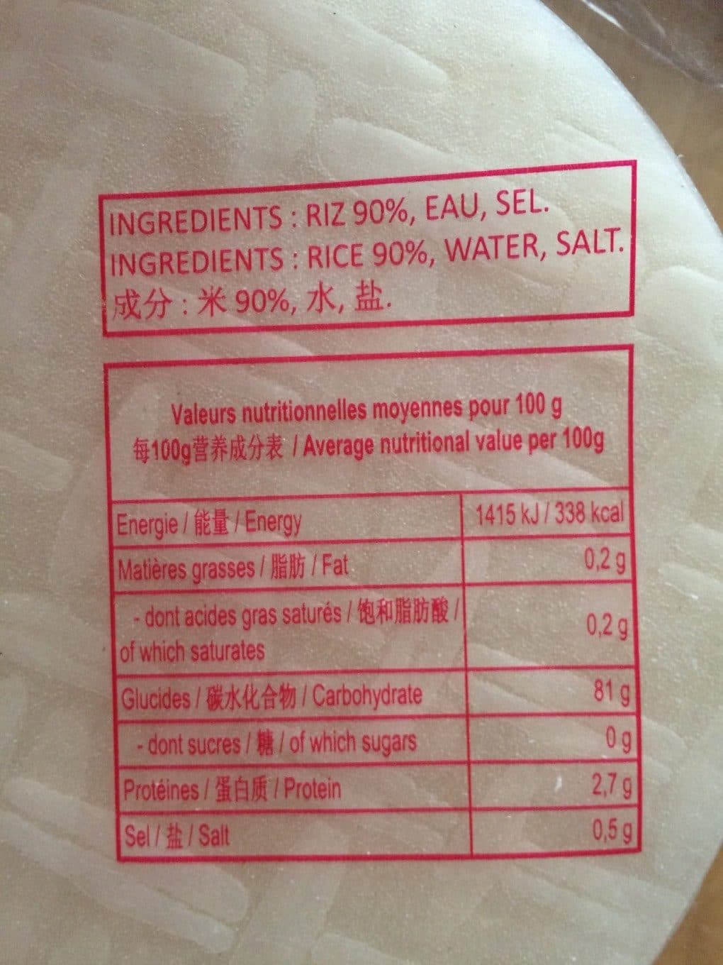 Red Roses Galettes de riz packshot