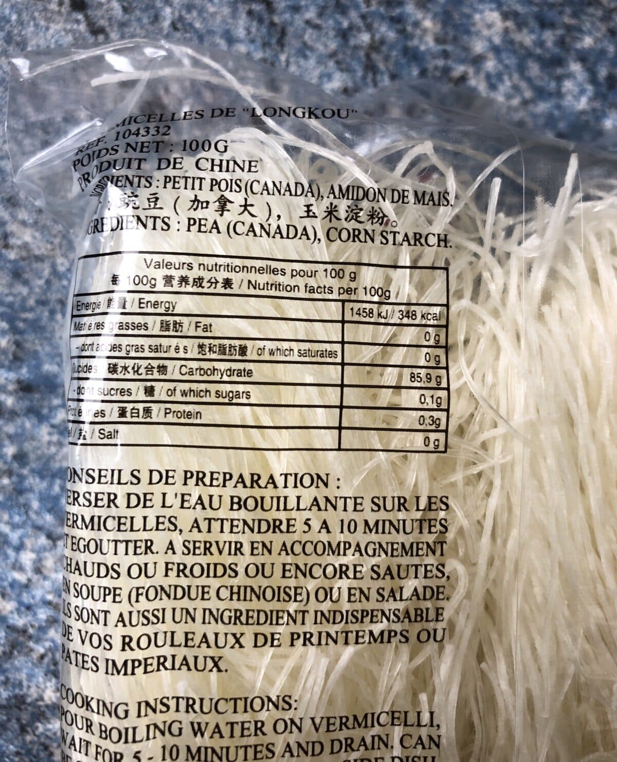 Marque Coq Longkou vermicelli packshot