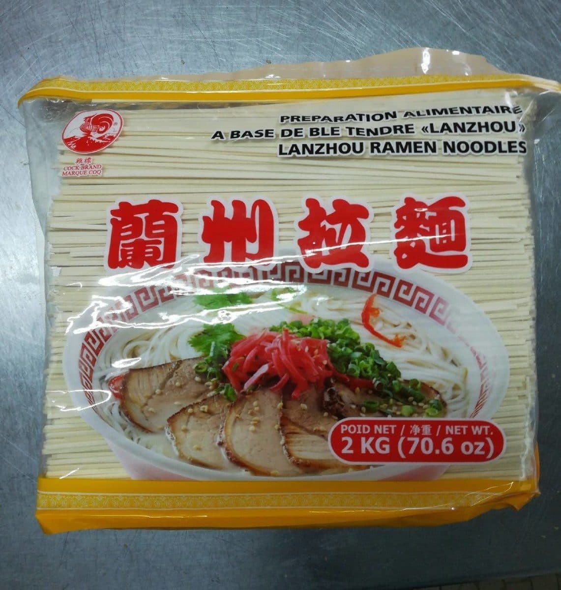 Marque Coq Lanzhou ramen noodles packshot