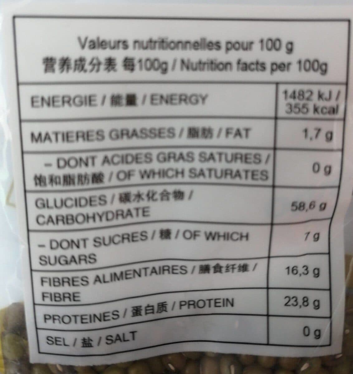 Cock Brand Haricots Mungo packshot