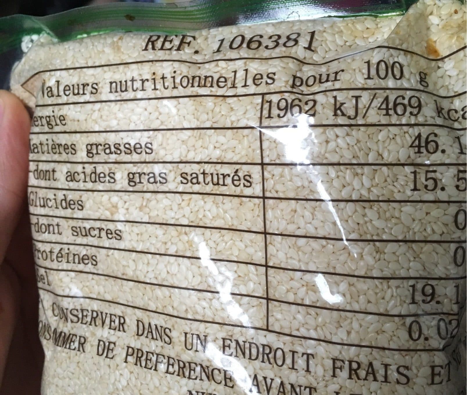 Cock brand Graines de sésame blanc packshot