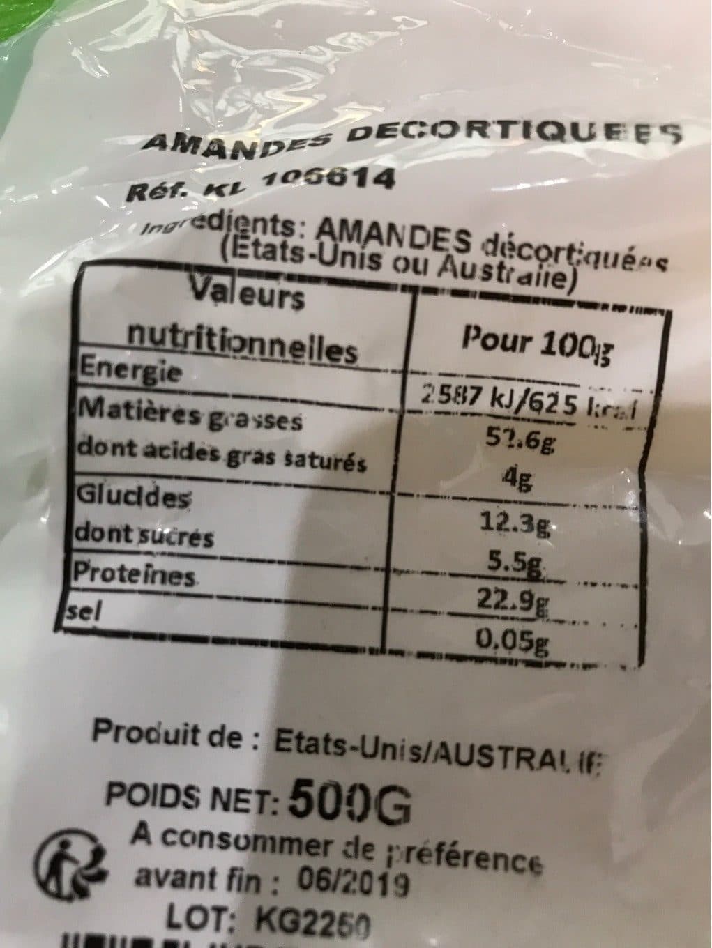 Tang Frères S.A Amandes decortiquées packshot