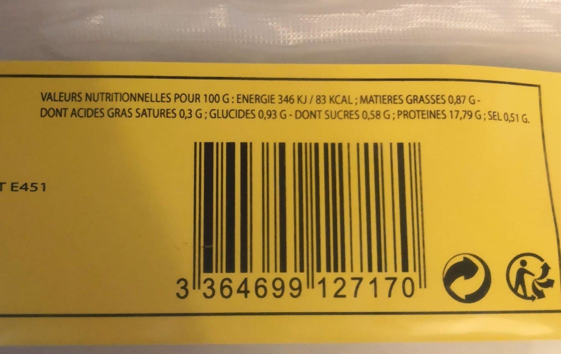 Open Food Facts Queues de crevettes congelées packshot