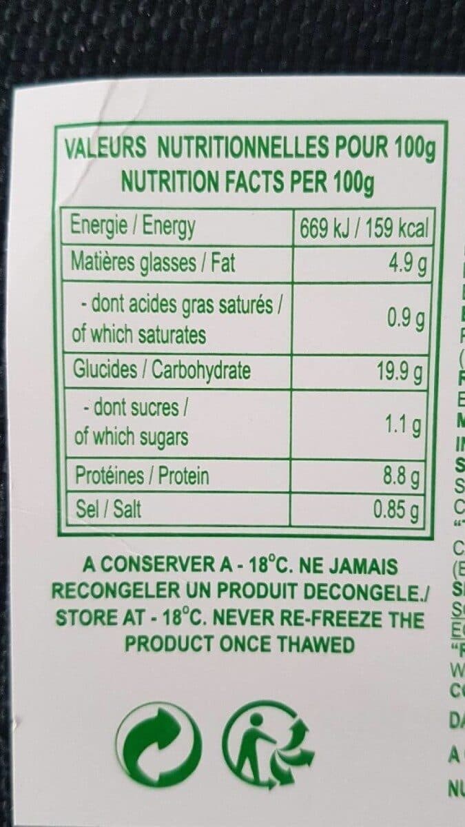 Coq Assortiment de collations à la vapeur packshot