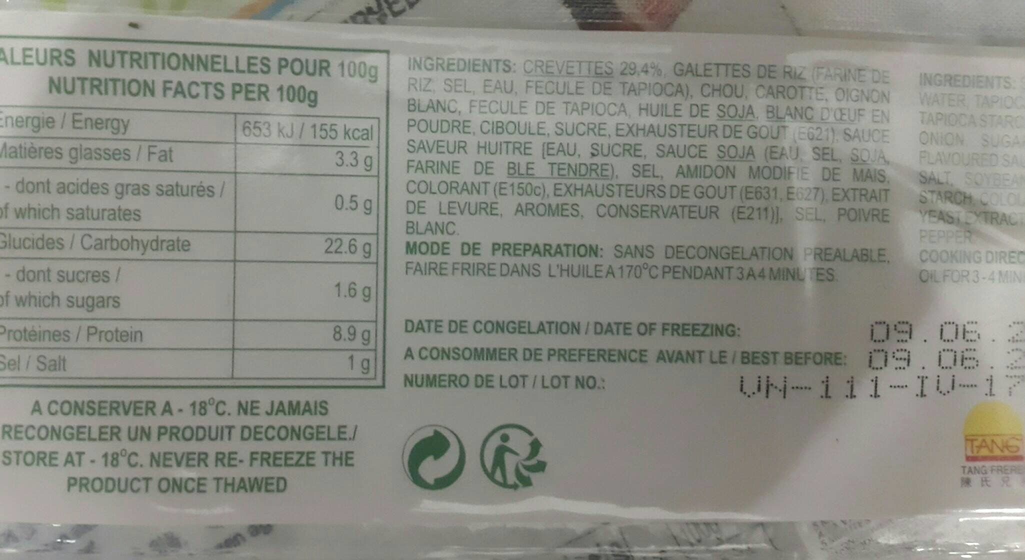 Cock Mini Nem Crevette packshot