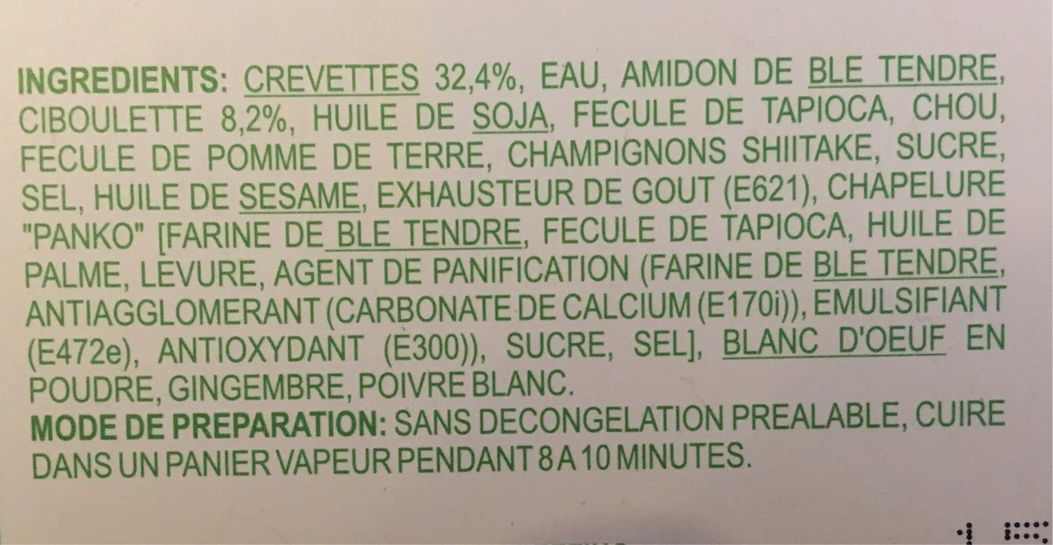 Cock Brand Ravioli aux crevettes et à la ciboulette congelés packshot