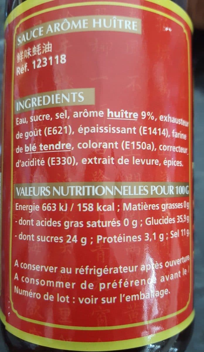 Open Food Facts Sauce arome huitre packshot