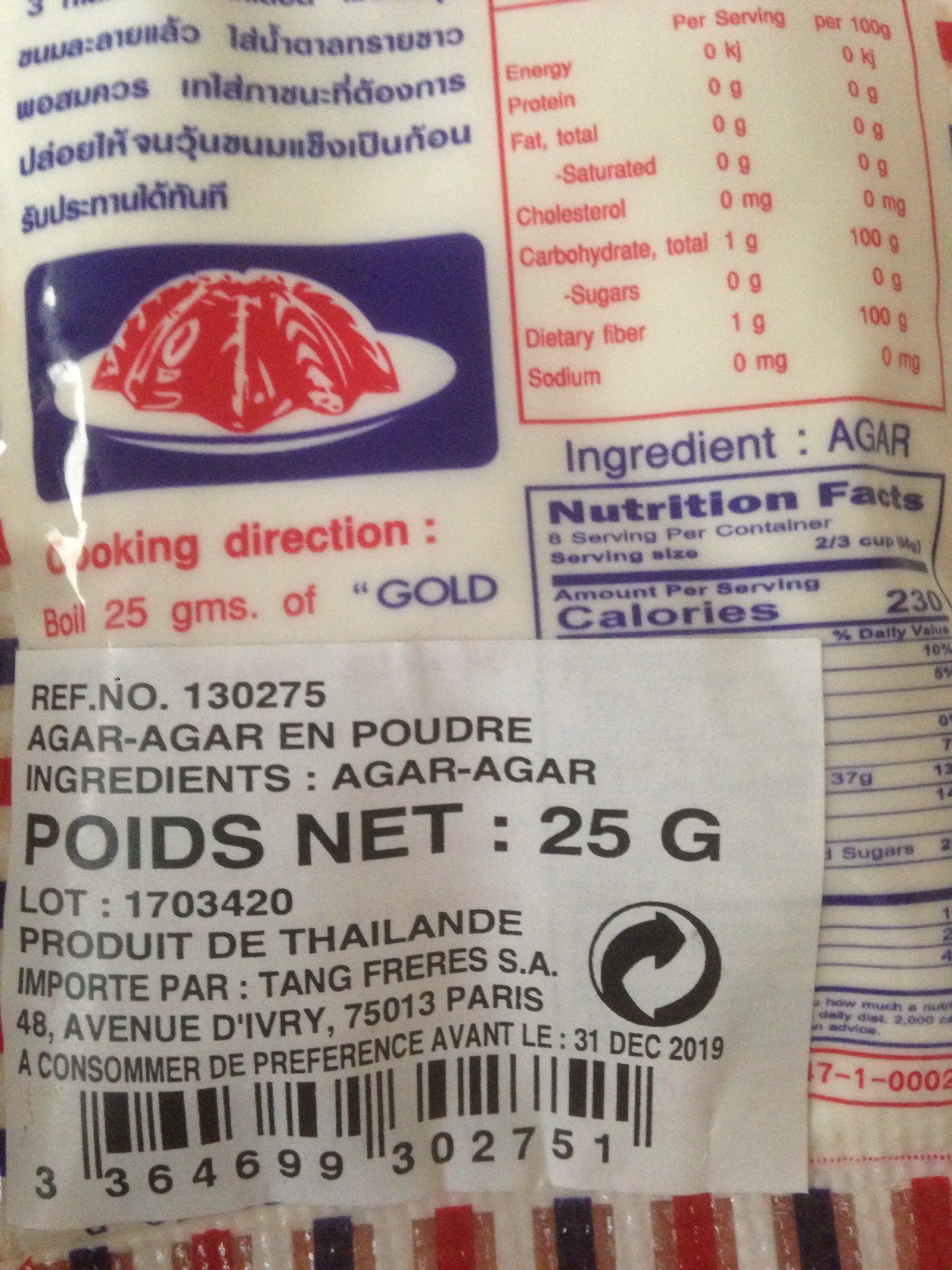 Clt Intertrade Agar agar packshot
