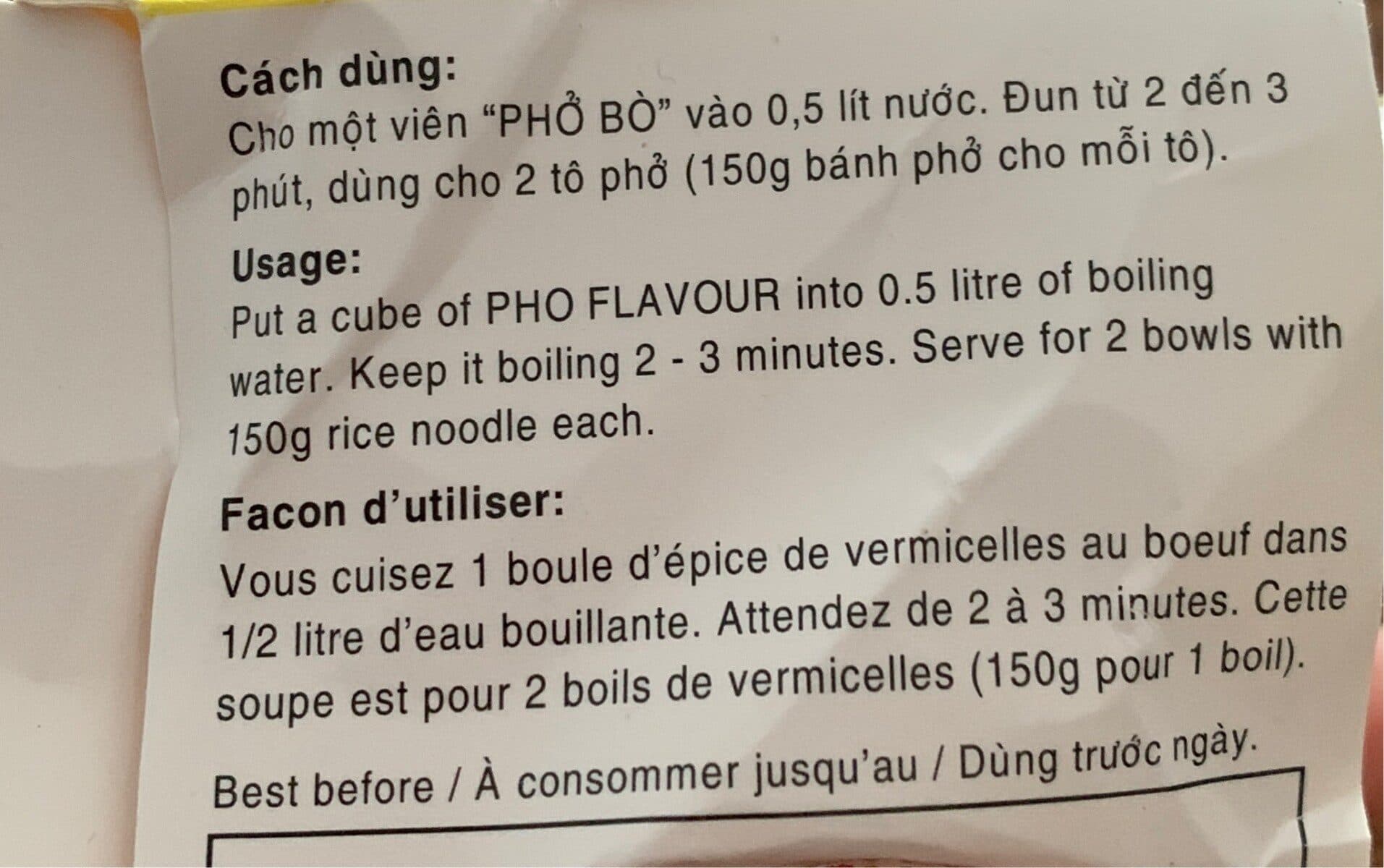 Cock Brand Preparation pour soupe pho packshot