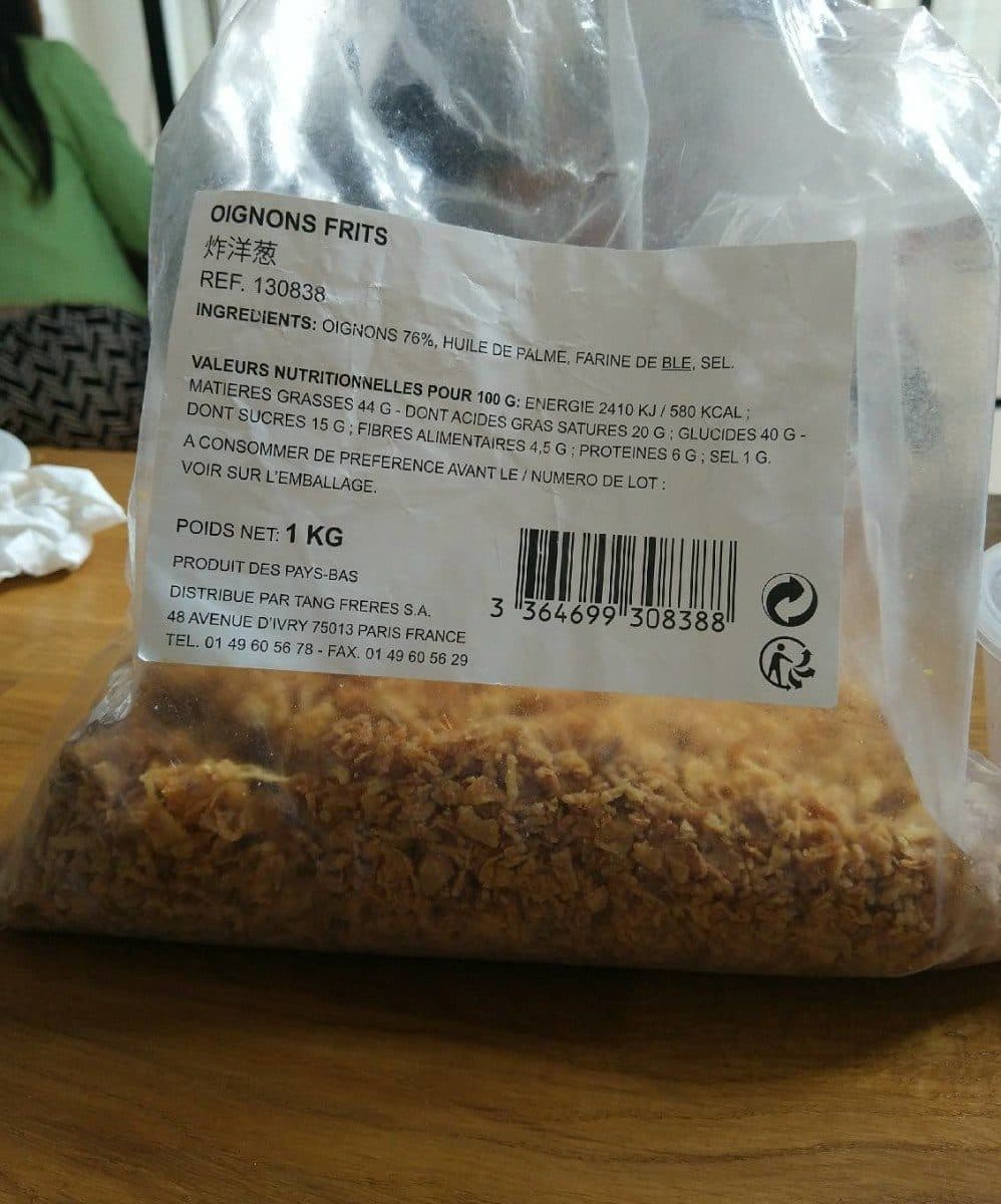Open Food Facts Oignons fris packshot