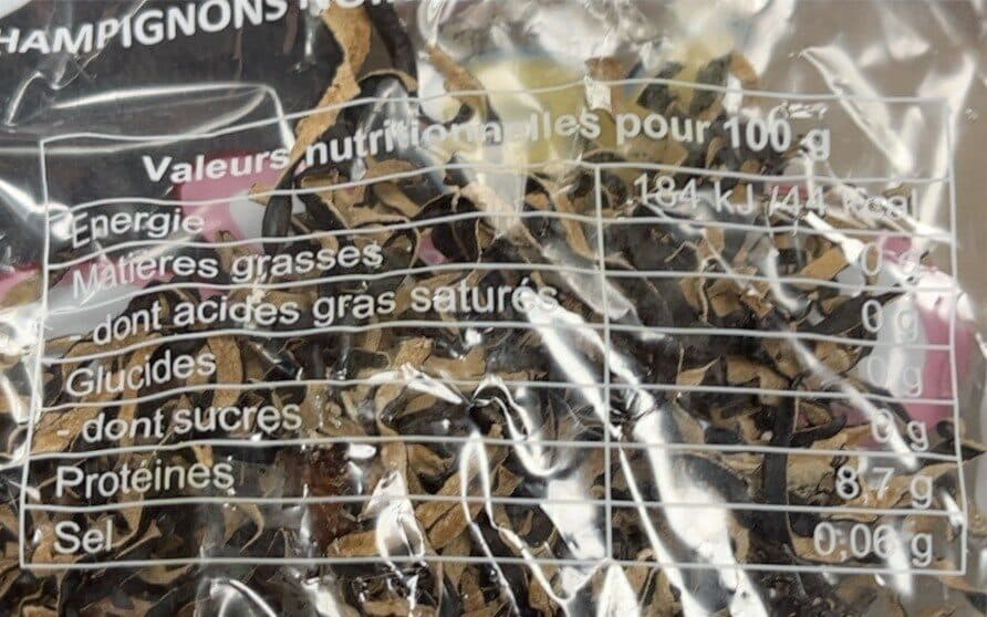 Cock Champignon Noir Sec 080 G émincé packshot
