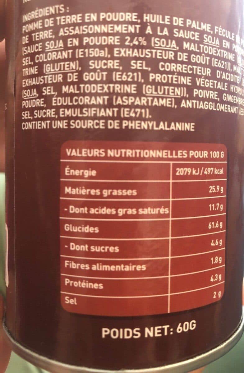 Open Food Facts Chips saveur sauce soja packshot