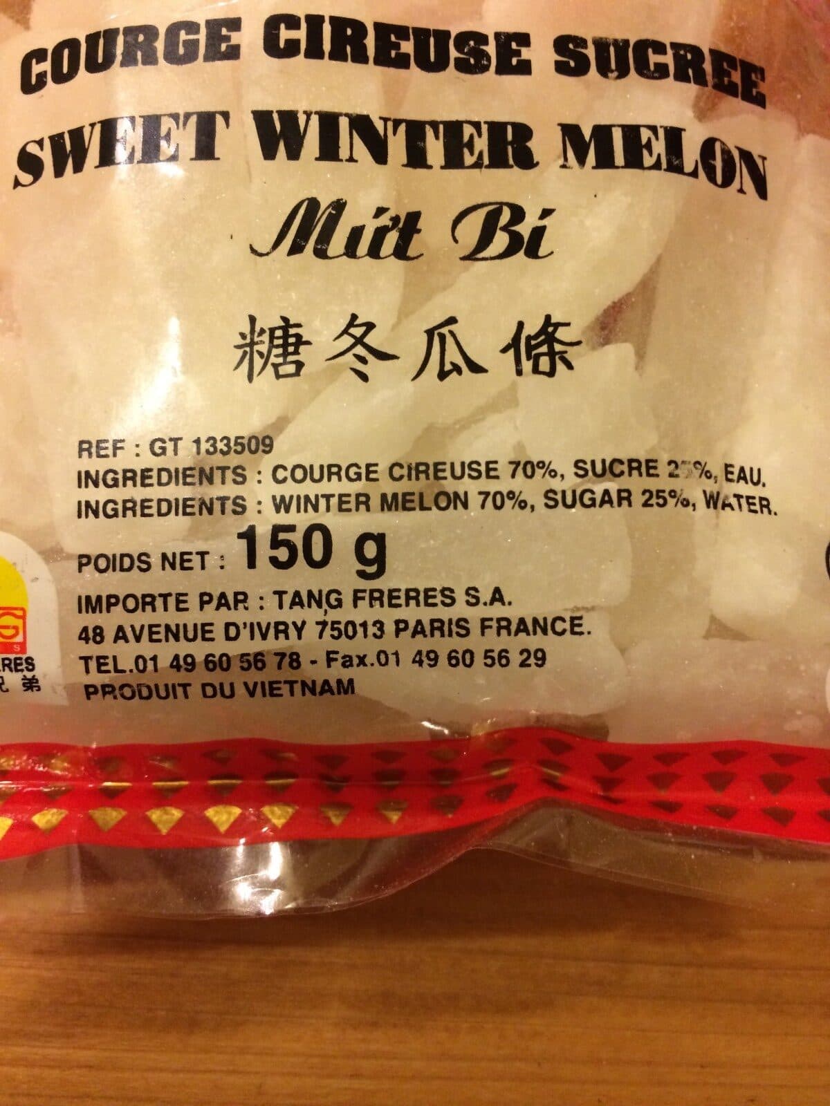 Cock Brand Courge cireuse sucrée packshot