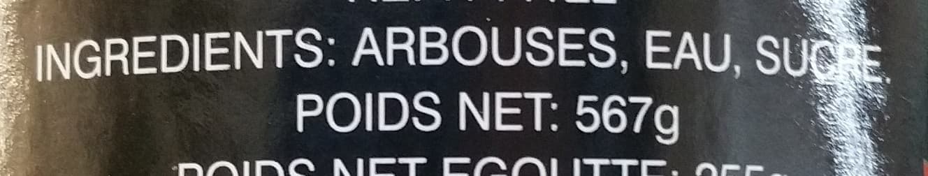 Cock Brand Arbouses au sirop packshot