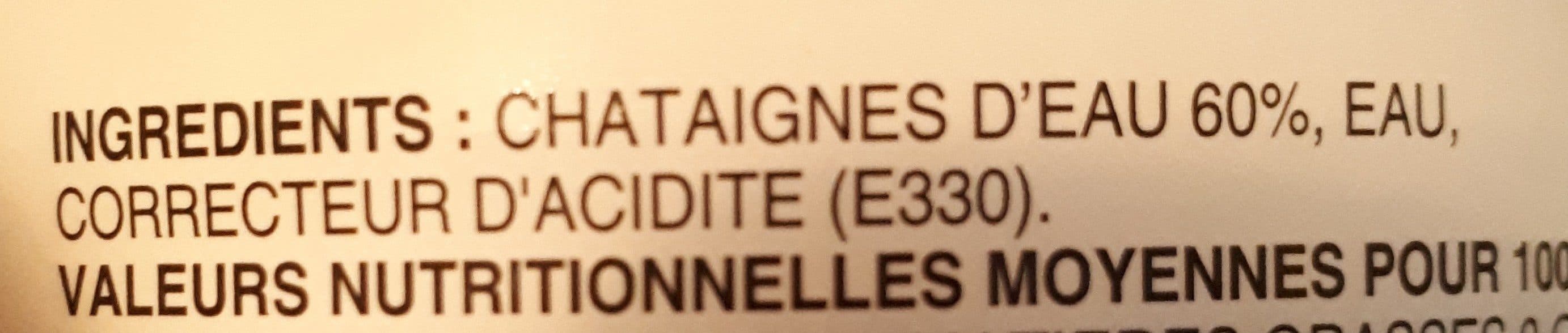 Cock Brand Châtaignes d'eau entières et pelées packshot