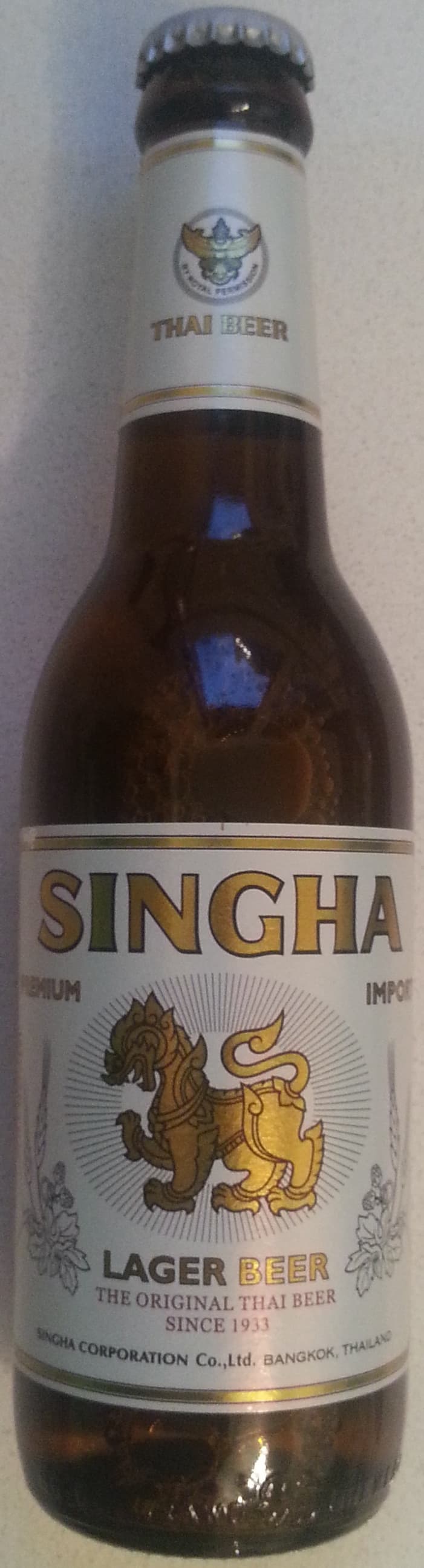 Singha Singha Lager Beer packshot