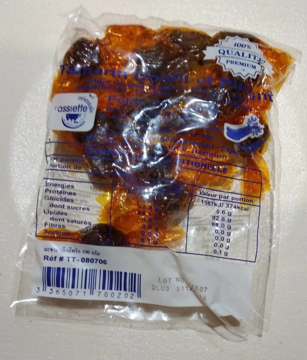 Open Food Facts Tamarin confit et piment packshot