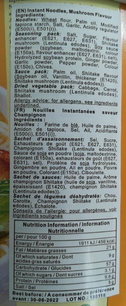 Open Food Facts Npuilles instantané aromes champignon packshot