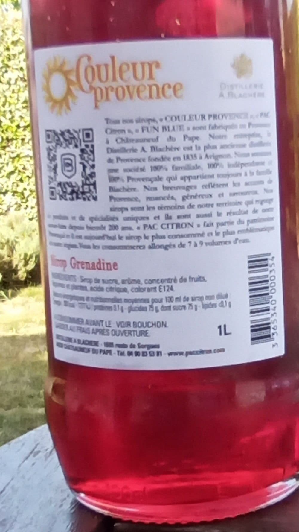 Distillerie A. Blachère Grenadine Couleur Provence packshot