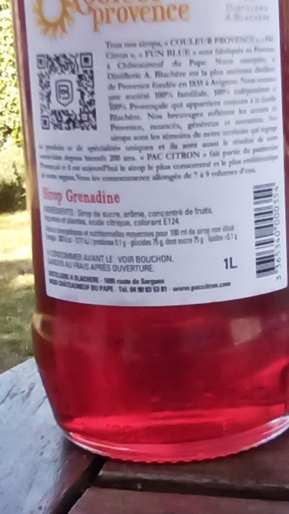 Distillerie A. Blachère Grenadine Couleur Provence packshot