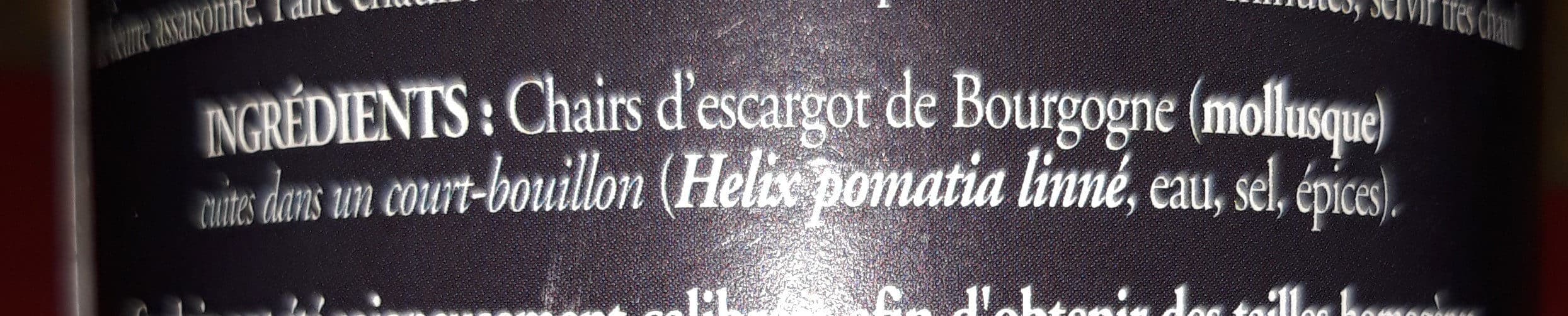 Open Food Facts Escargots de Bourgogne packshot