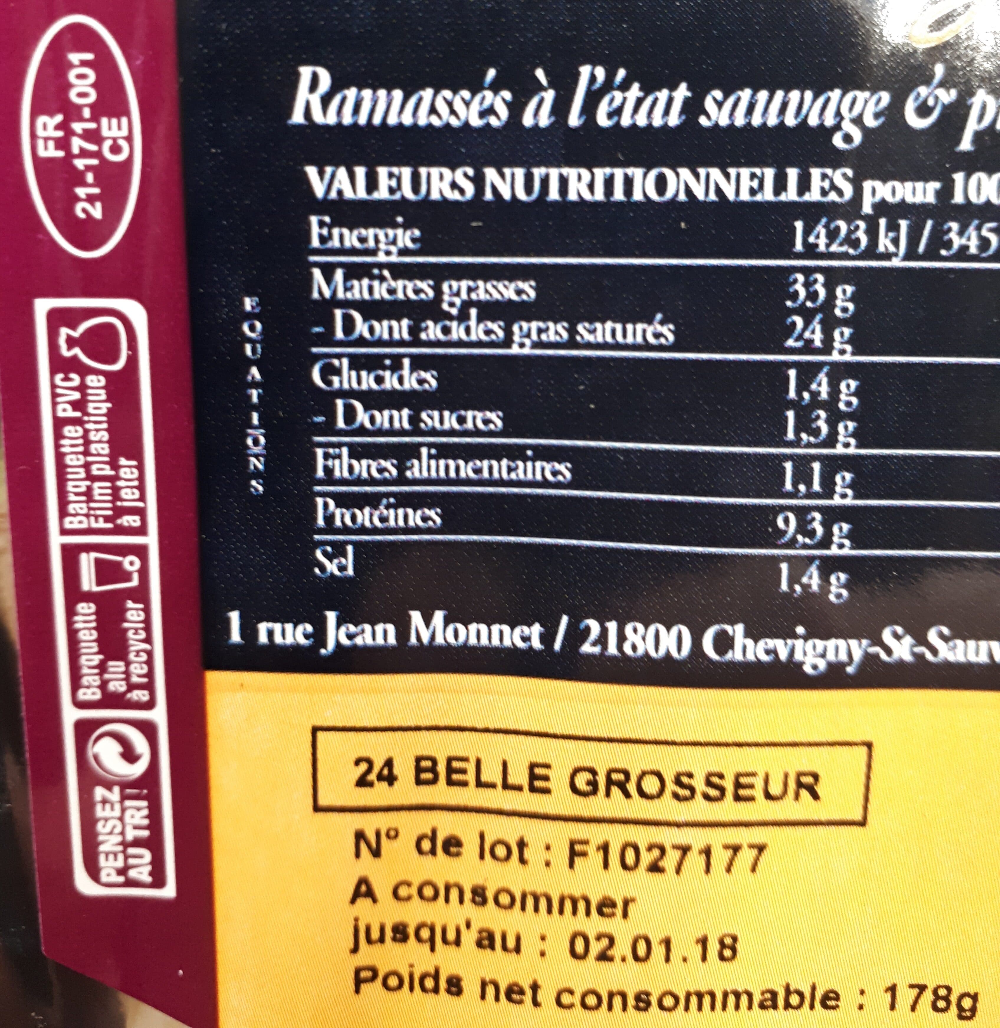 Open Food Facts Escargots packshot