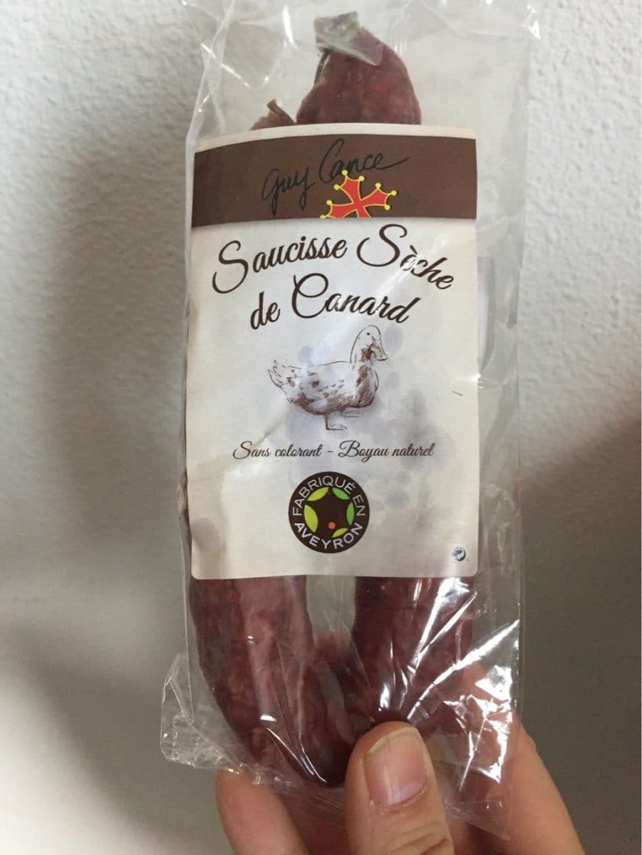 Open Food Facts Saucisse sèche de canard packshot