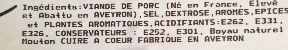 Open Food Facts Chipolita aux herbes de provence packshot