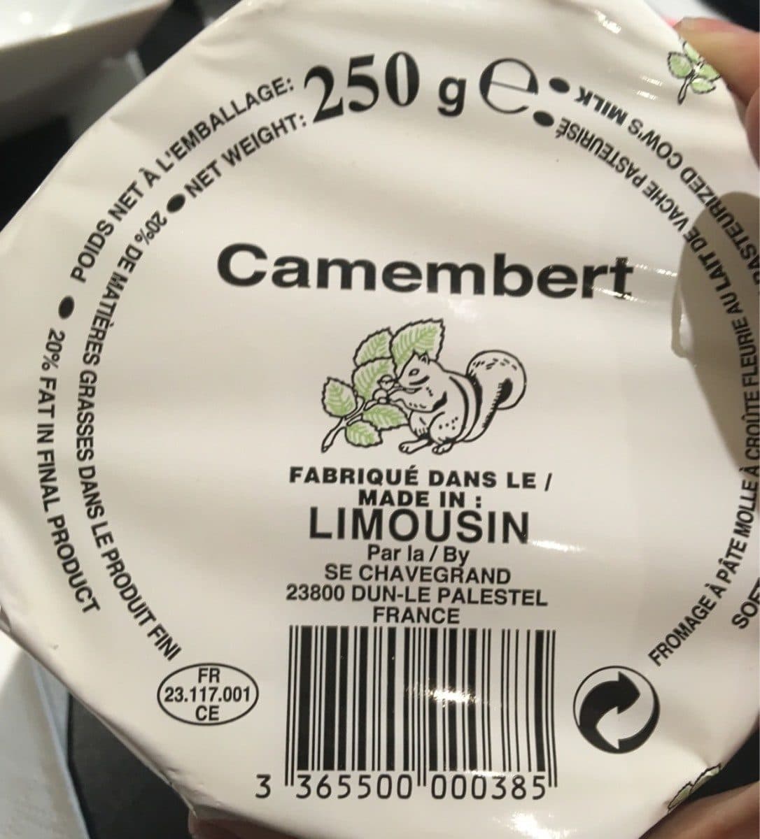 SE Chavegrand Camembert packshot
