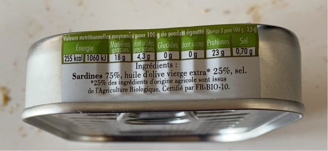 Jacques Gonidec Sardines huile d’olive vierge extra packshot