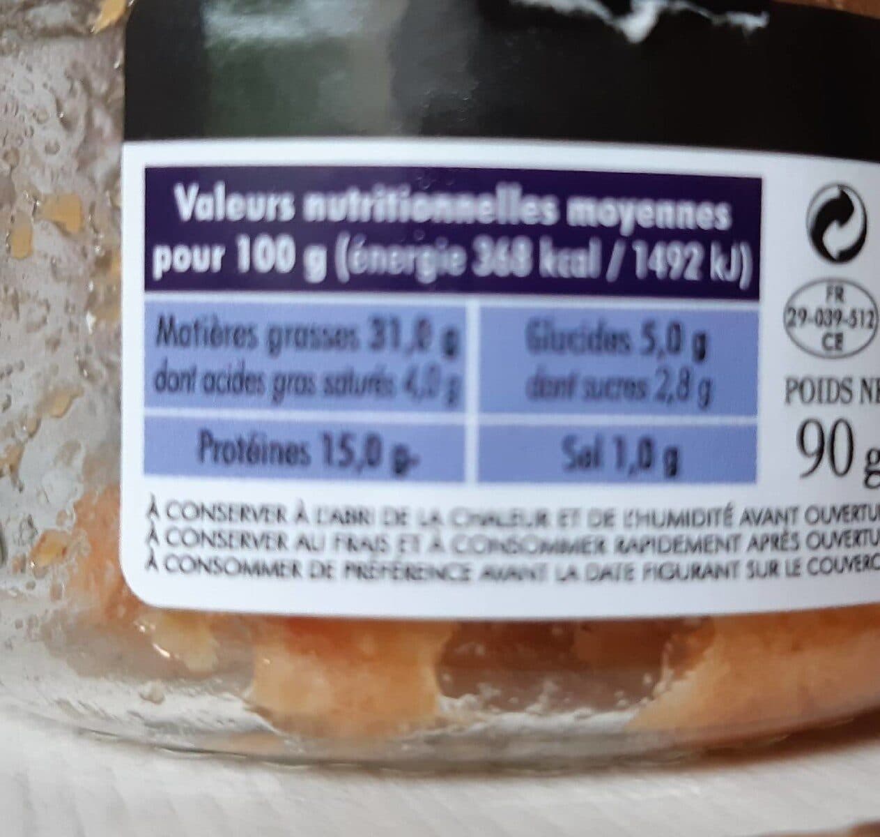 Jacques Gonidec Rillettes de Thon Blanc aux Tomates séchées bio packshot