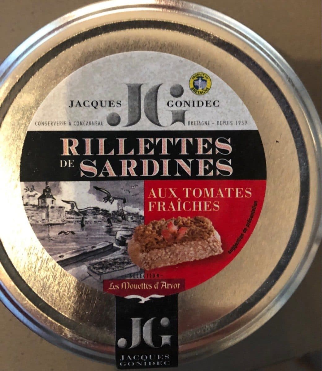 Jacques gonidec Rillettes de sardines aux tomates fraiches packshot