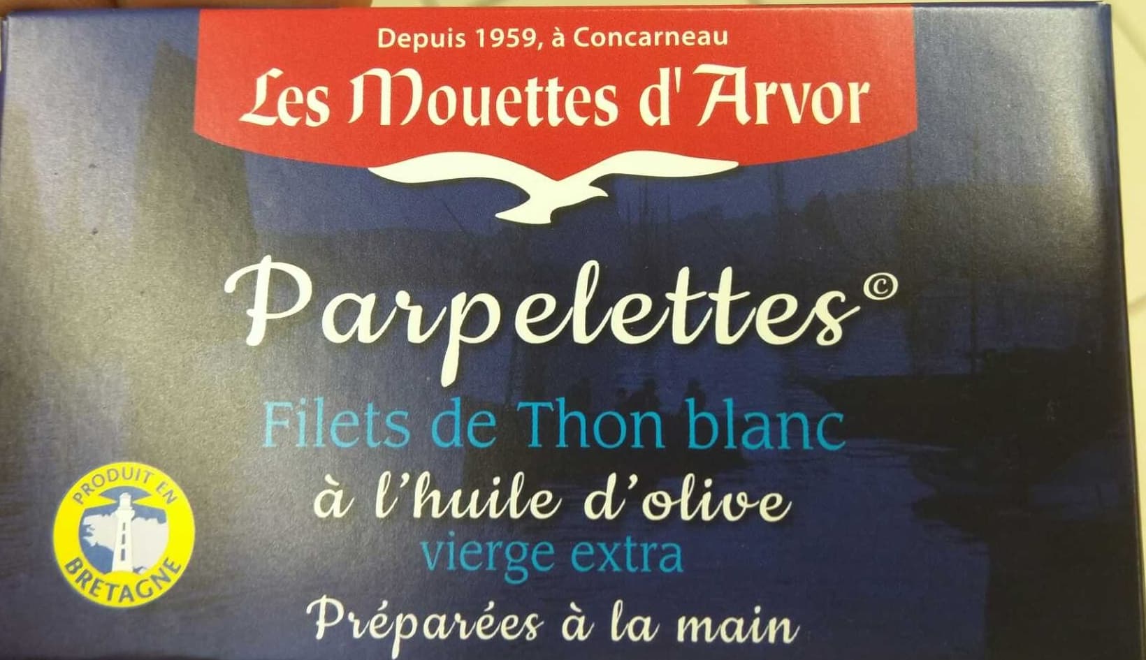 Les Mouettes d'Arvor Parpelettes - Filets de thon blanc à l'huile d'olive vierge extra packshot